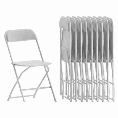 White, Bright, and Right - Folding Tables and Chairs for Event Decor