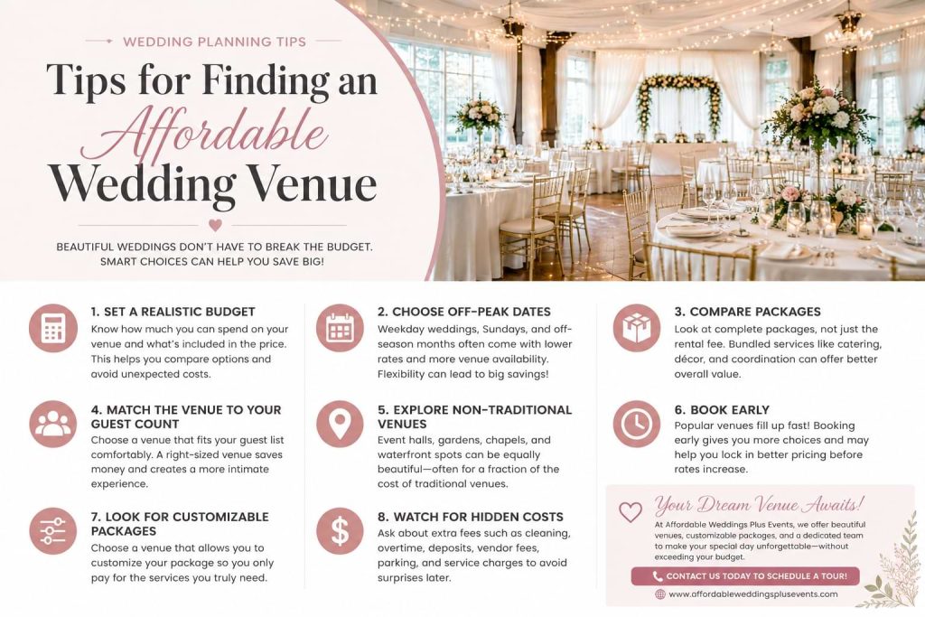 Affordable Wedding Venue Tips: How to Save Without Sacrificing Style