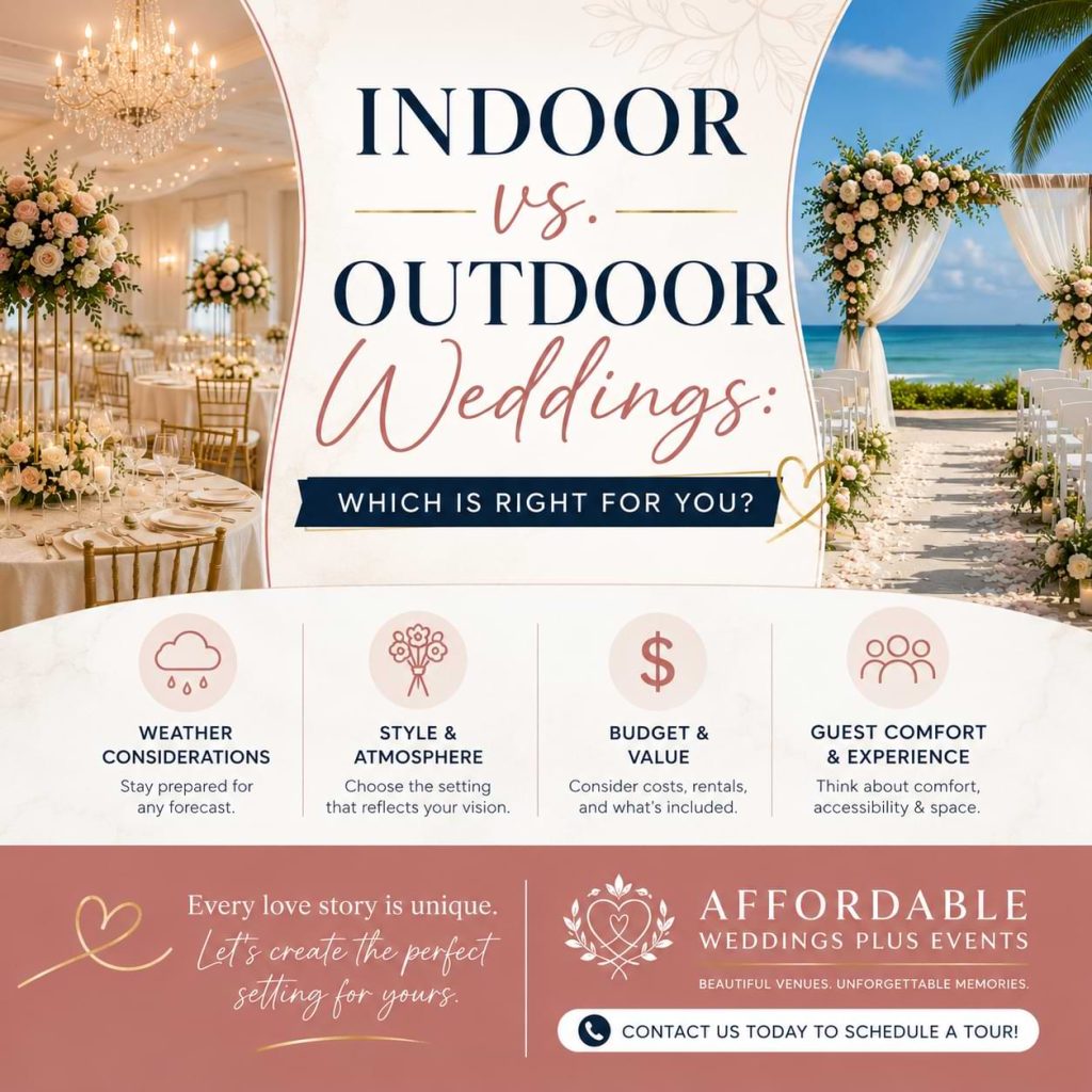 Indoor vs. Outdoor Weddings: Which Is Right for You?