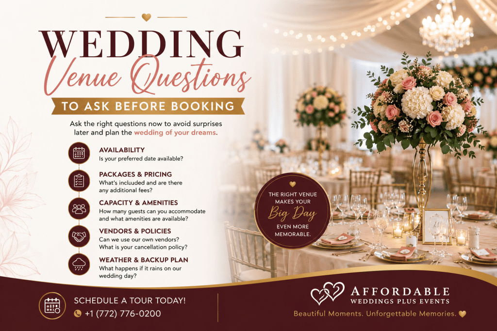 Wedding Venue Questions Every Couple Should Ask Before Booking