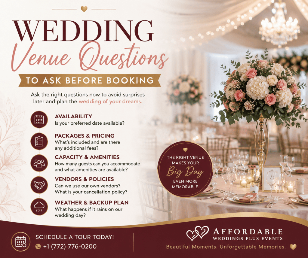 Wedding Venue Questions Every Couple Should Ask Before Booking