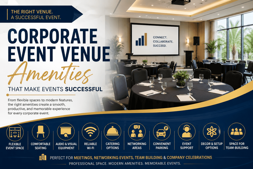 Corporate Event Venue Amenities That Make Events Successful