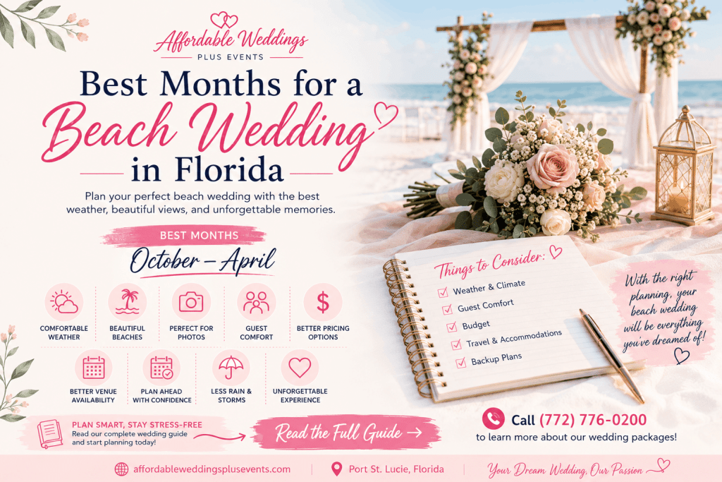 Best Months for a Beach Wedding in Florida